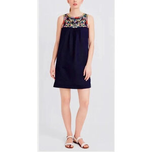 J. Crew Embroidered Pocket Tank Dress